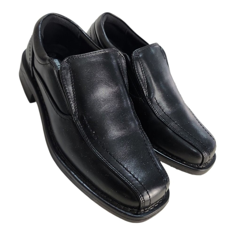 Bruno Marc Loafers Kids Size 12 Black Formal Wedding School Classic Comfort